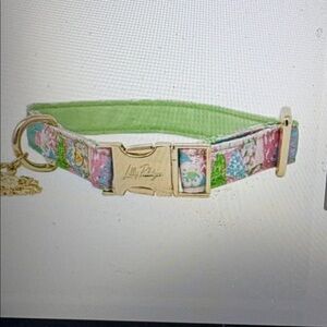 NWT Lilly Pulitzer Crazy Quilt Dog Collar Sz:  Small/Medium